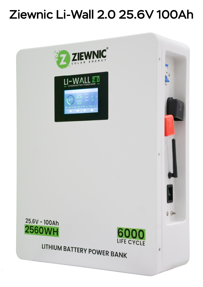 Ziewnic Li-Wall 2.0 25.6V 100Ah Lithium Battery