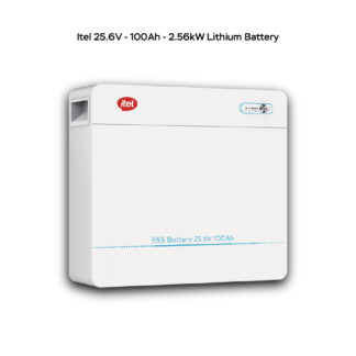 Itel 25.6V - 100Ah - 2.56kW Lithium Battery